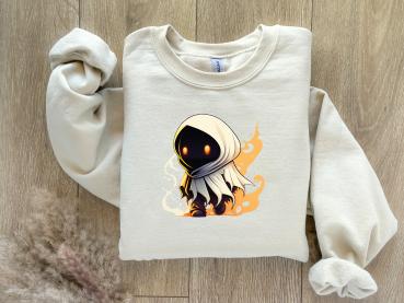 Bügelbild - Flaming Ghost- 10 cm